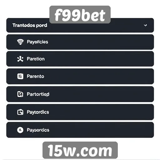 Métodos de pagamento disponíveis no f99bet