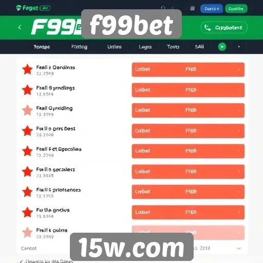 Experiência do usuário no f99bet avaliada por jogadores